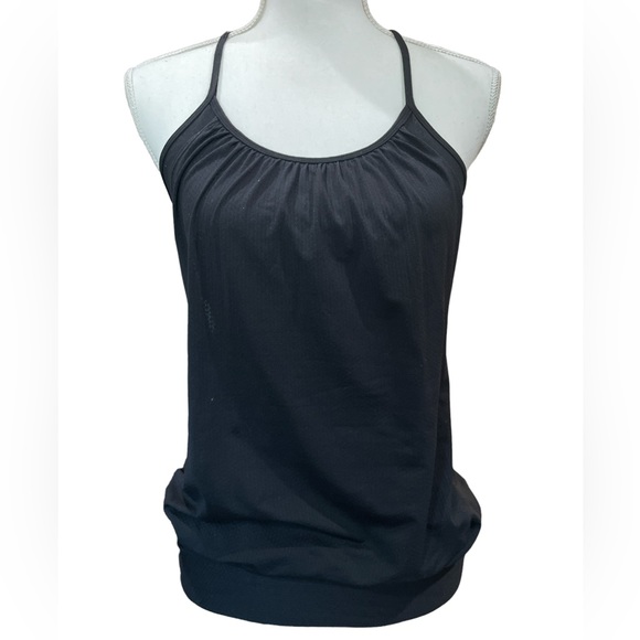 Lululemon Womens Tuck Me In Tank Black Shelf Bra Yoga Size 6 - Picture 3 of 9